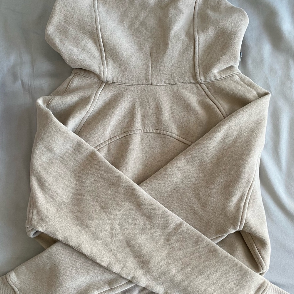 lululemon athletica Cream Zip-Up Hoodie Sweater - Picture 7 of 11